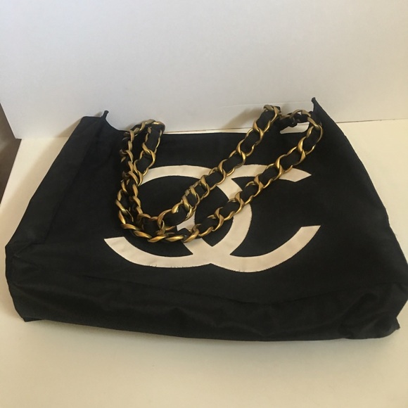 Chanel CC Logo double chain shoulder bag - Picture 5 of 7